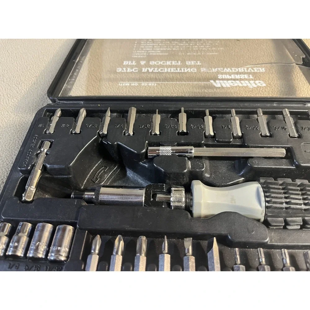 Allenite 37 pc Superset‎ Screwdriver Bit and Socket Set with Ratchet Handle